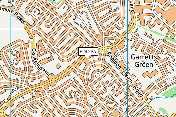 B26 2SA map - OS VectorMap District (Ordnance Survey)