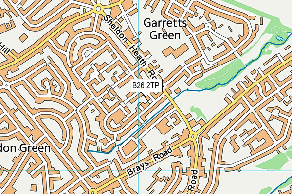 B26 2TP map - OS VectorMap District (Ordnance Survey)