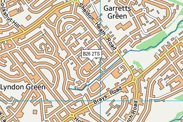 B26 2TS map - OS VectorMap District (Ordnance Survey)