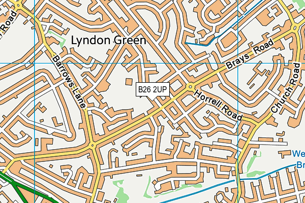 B26 2UP map - OS VectorMap District (Ordnance Survey)