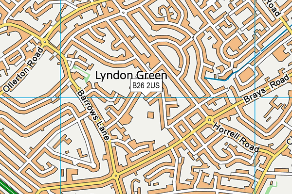 B26 2US map - OS VectorMap District (Ordnance Survey)