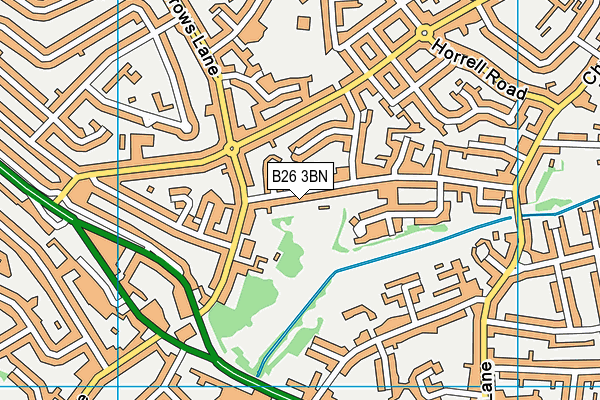 B26 3BN map - OS VectorMap District (Ordnance Survey)