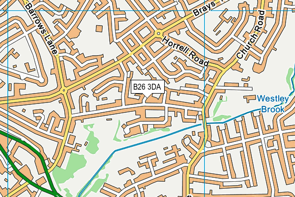 B26 3DA map - OS VectorMap District (Ordnance Survey)