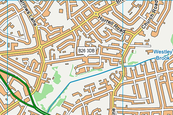 B26 3DB map - OS VectorMap District (Ordnance Survey)