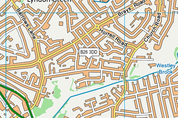 B26 3DD map - OS VectorMap District (Ordnance Survey)