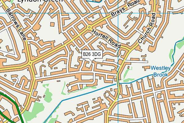 B26 3DG map - OS VectorMap District (Ordnance Survey)