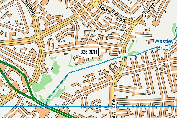 B26 3DH map - OS VectorMap District (Ordnance Survey)