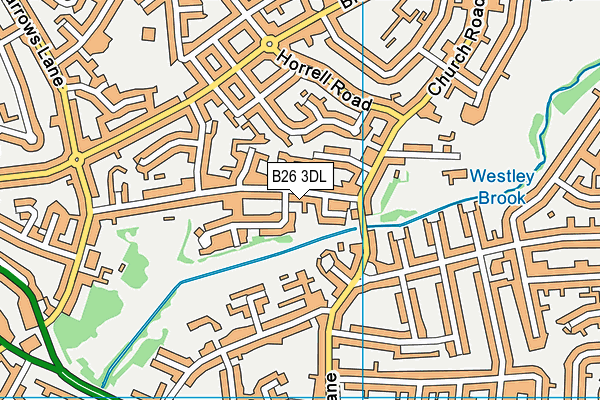 B26 3DL map - OS VectorMap District (Ordnance Survey)