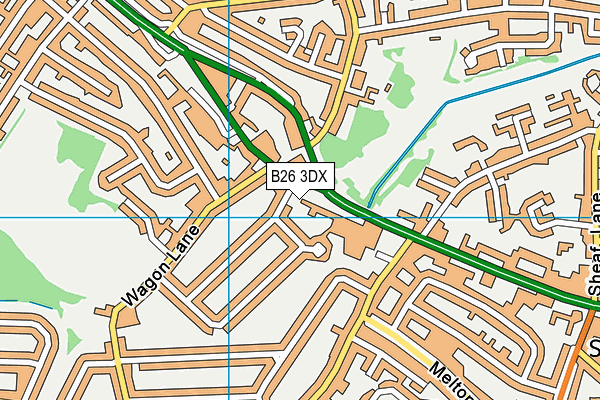 B26 3DX map - OS VectorMap District (Ordnance Survey)