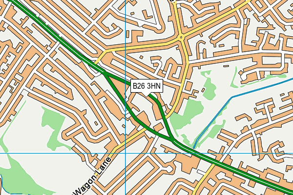 B26 3HN map - OS VectorMap District (Ordnance Survey)