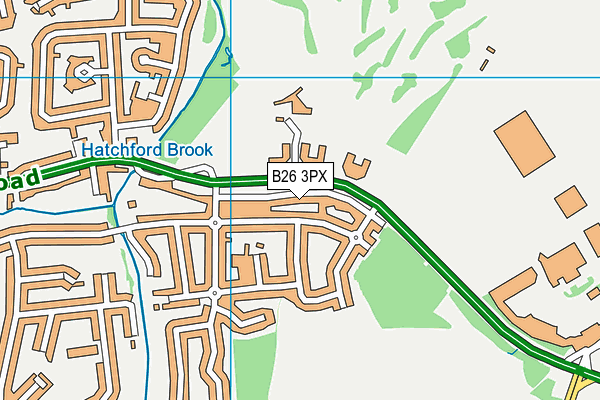 B26 3PX map - OS VectorMap District (Ordnance Survey)