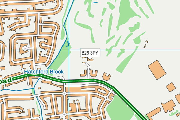 B26 3PY map - OS VectorMap District (Ordnance Survey)