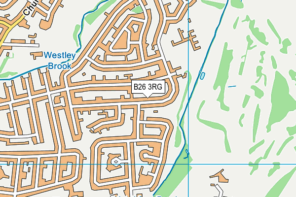 B26 3RG map - OS VectorMap District (Ordnance Survey)