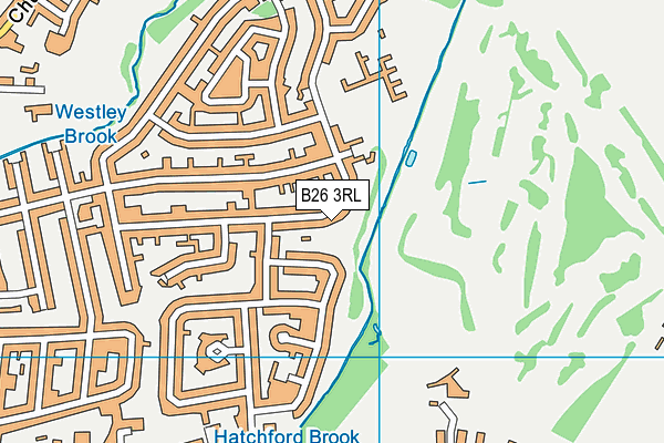 B26 3RL map - OS VectorMap District (Ordnance Survey)