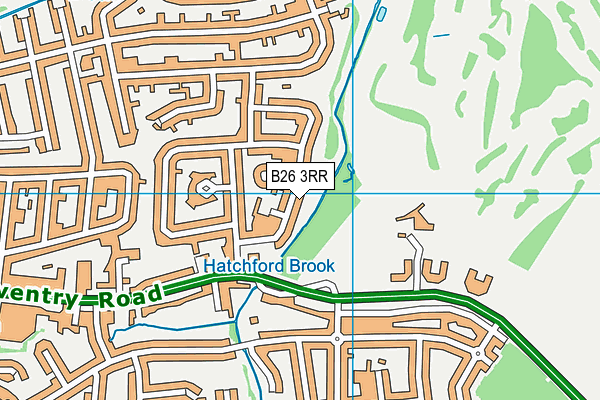 B26 3RR map - OS VectorMap District (Ordnance Survey)