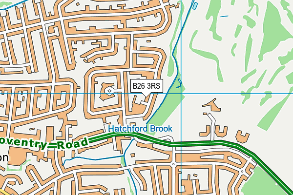 B26 3RS map - OS VectorMap District (Ordnance Survey)