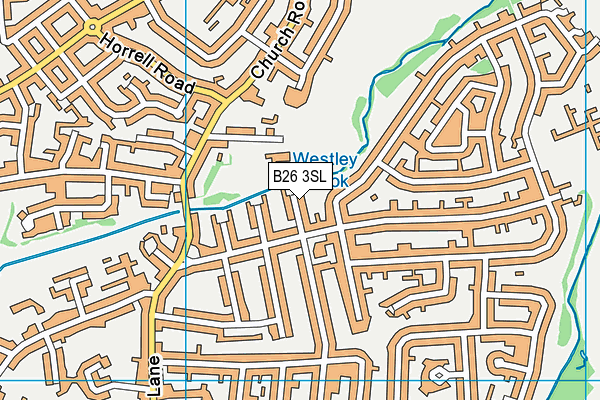 B26 3SL map - OS VectorMap District (Ordnance Survey)