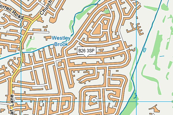 B26 3SP map - OS VectorMap District (Ordnance Survey)