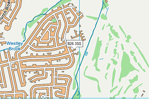 B26 3SS map - OS VectorMap District (Ordnance Survey)