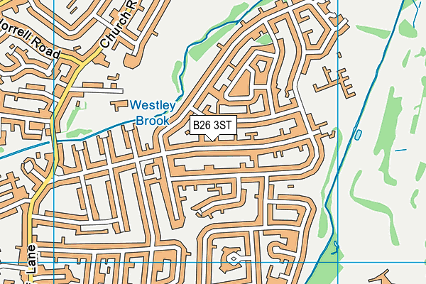 B26 3ST map - OS VectorMap District (Ordnance Survey)