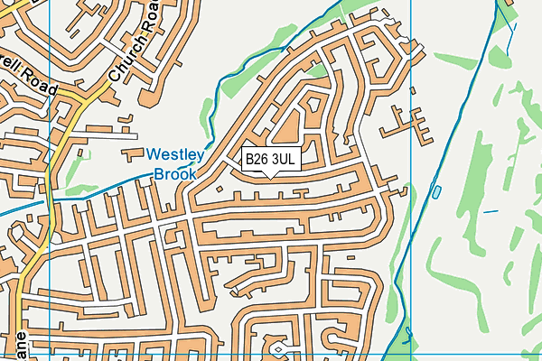 B26 3UL map - OS VectorMap District (Ordnance Survey)