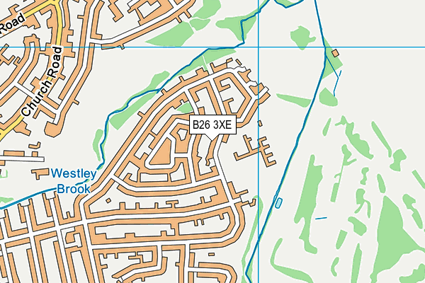 Mapledene Primary School map (B26 3XE) - OS VectorMap District (Ordnance Survey)