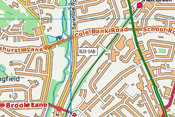 B28 0AB map - OS VectorMap District (Ordnance Survey)