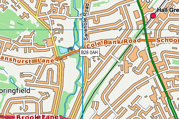 B28 0AH map - OS VectorMap District (Ordnance Survey)