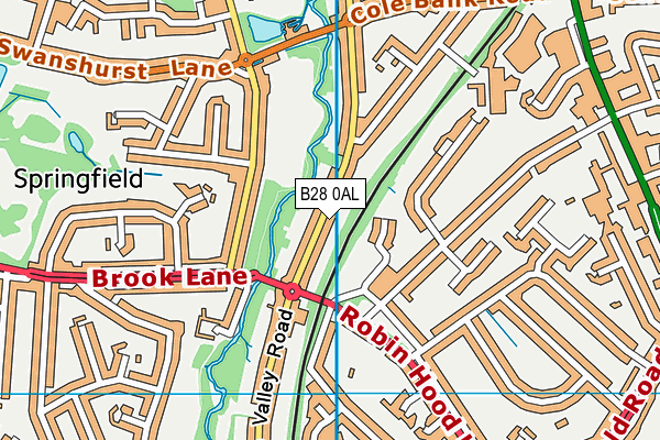 B28 0AL map - OS VectorMap District (Ordnance Survey)