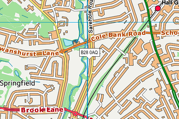 B28 0AQ map - OS VectorMap District (Ordnance Survey)