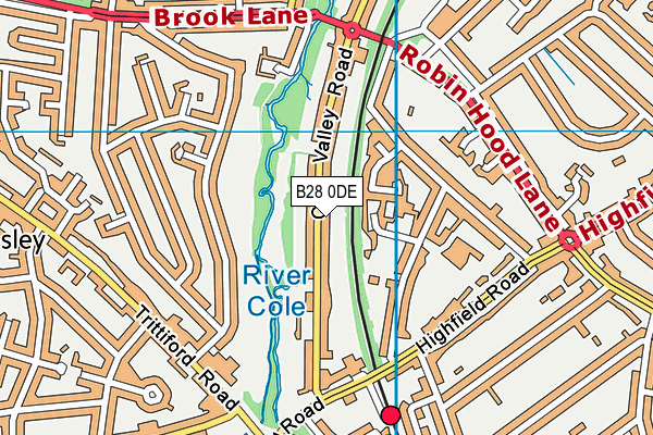 B28 0DE map - OS VectorMap District (Ordnance Survey)