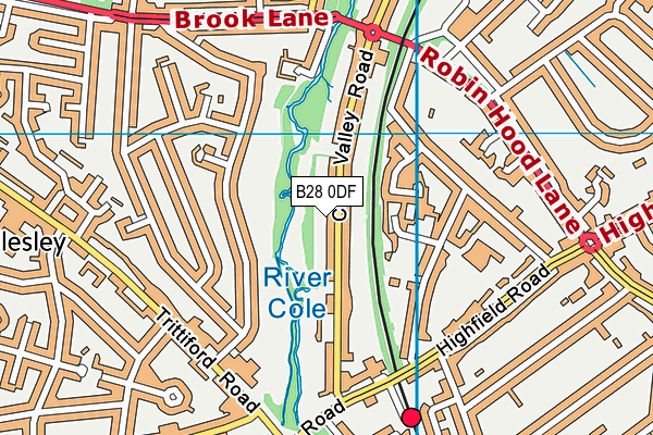 B28 0DF map - OS VectorMap District (Ordnance Survey)