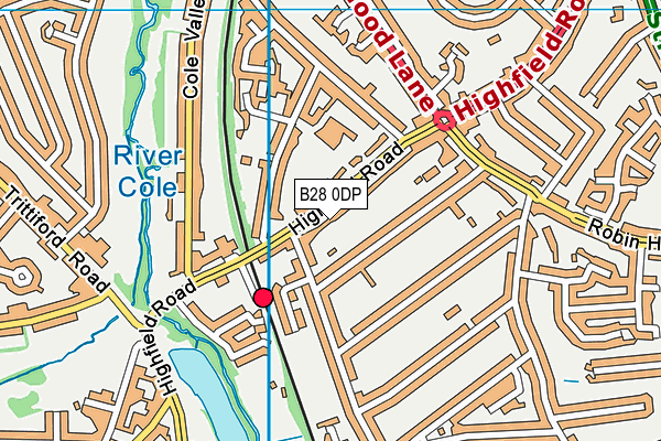 B28 0DP map - OS VectorMap District (Ordnance Survey)