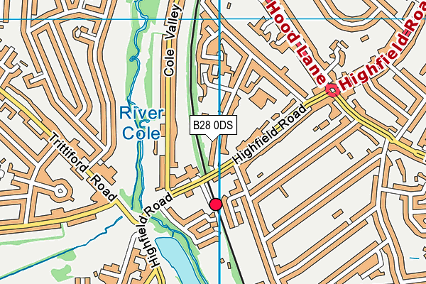 B28 0DS map - OS VectorMap District (Ordnance Survey)