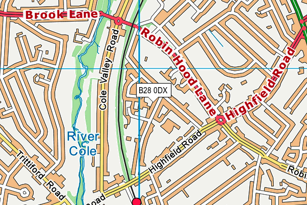 B28 0DX map - OS VectorMap District (Ordnance Survey)