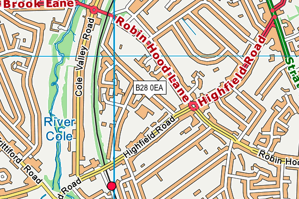 B28 0EA map - OS VectorMap District (Ordnance Survey)