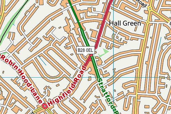 B28 0EL map - OS VectorMap District (Ordnance Survey)