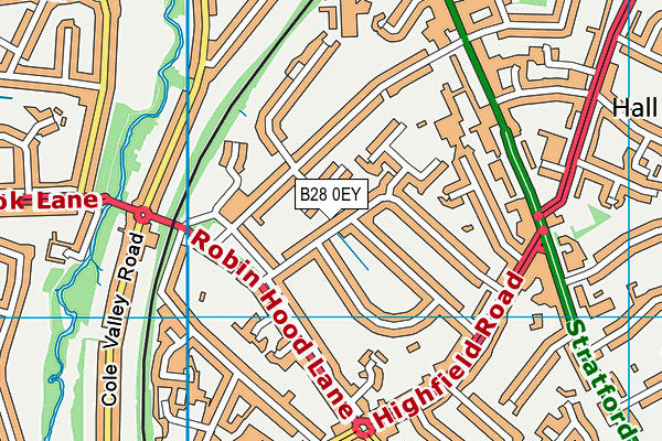 B28 0EY map - OS VectorMap District (Ordnance Survey)