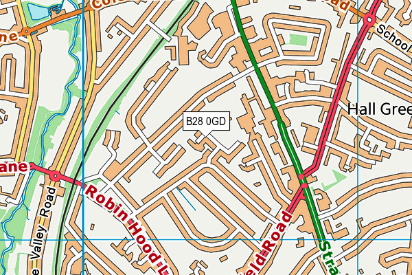 B28 0GD map - OS VectorMap District (Ordnance Survey)