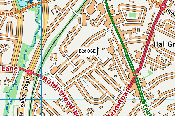 B28 0GE map - OS VectorMap District (Ordnance Survey)