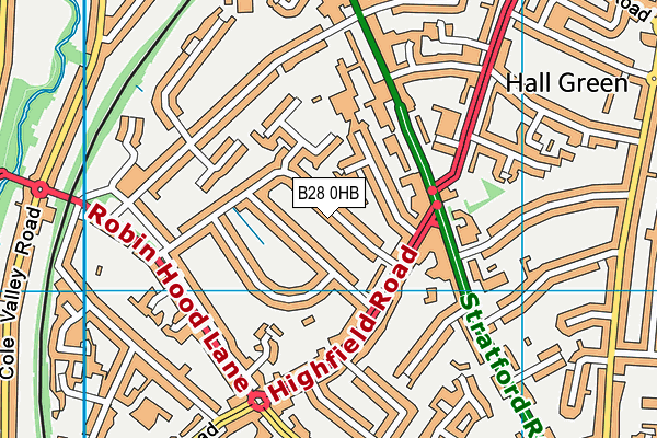 B28 0HB map - OS VectorMap District (Ordnance Survey)