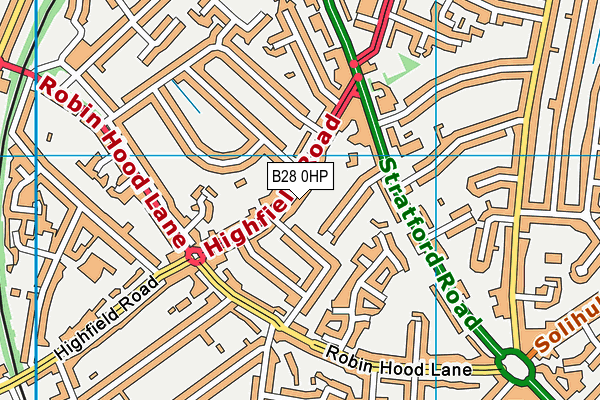 B28 0HP map - OS VectorMap District (Ordnance Survey)