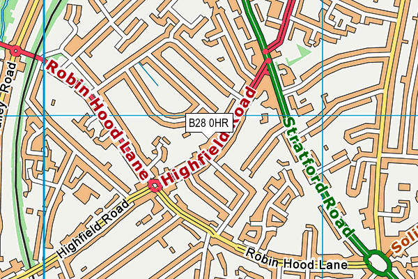 B28 0HR map - OS VectorMap District (Ordnance Survey)