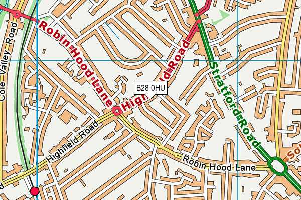 B28 0HU map - OS VectorMap District (Ordnance Survey)