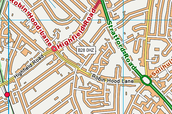 B28 0HZ map - OS VectorMap District (Ordnance Survey)