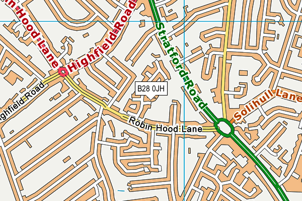 B28 0JH map - OS VectorMap District (Ordnance Survey)