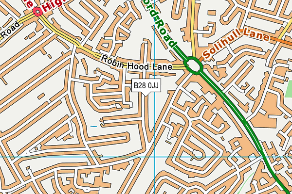 B28 0JJ map - OS VectorMap District (Ordnance Survey)