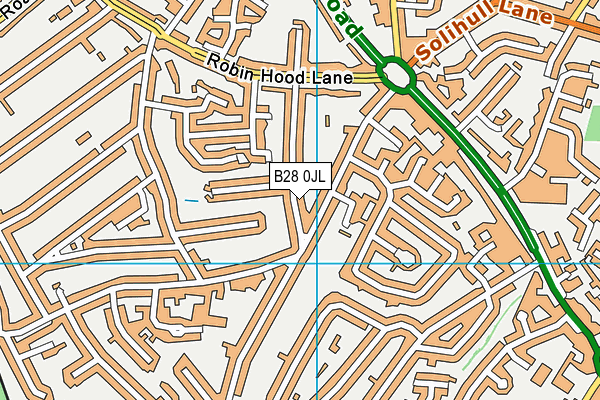 B28 0JL map - OS VectorMap District (Ordnance Survey)