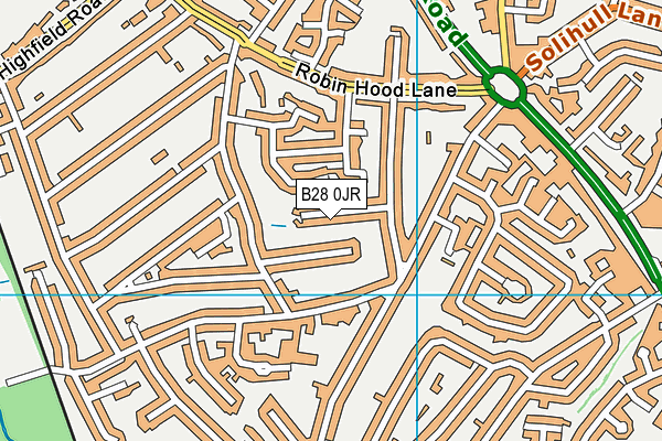 B28 0JR map - OS VectorMap District (Ordnance Survey)