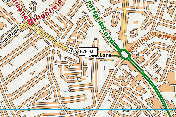 B28 0JT map - OS VectorMap District (Ordnance Survey)